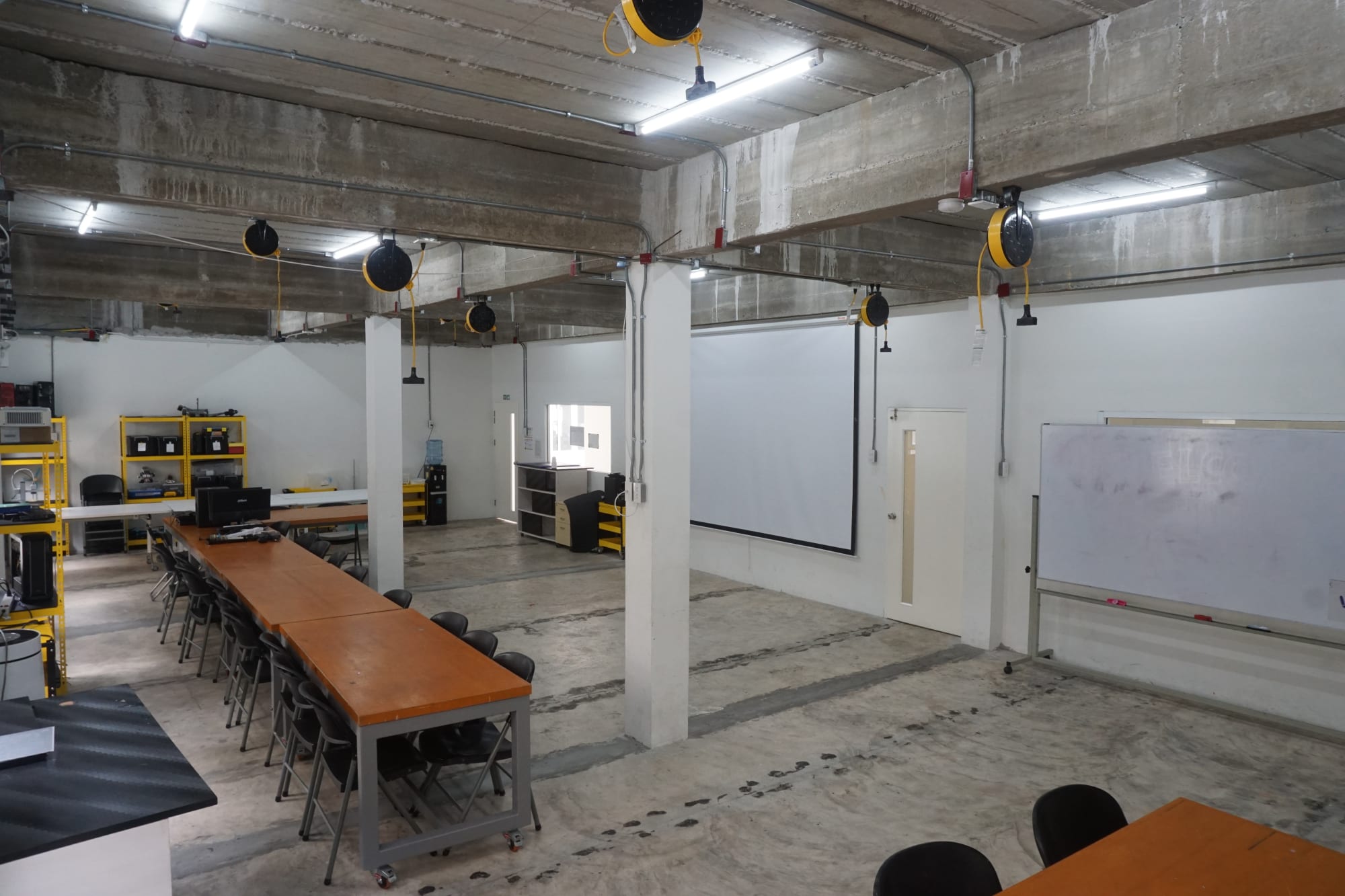 WeLearn Academy MakerSpace — student project workstation with professional tools