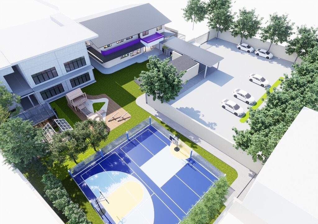 An inviting view of the WeLearn campus space.