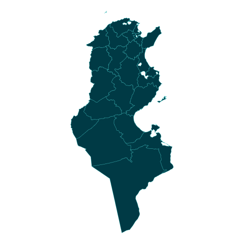Carte de la Tunisie