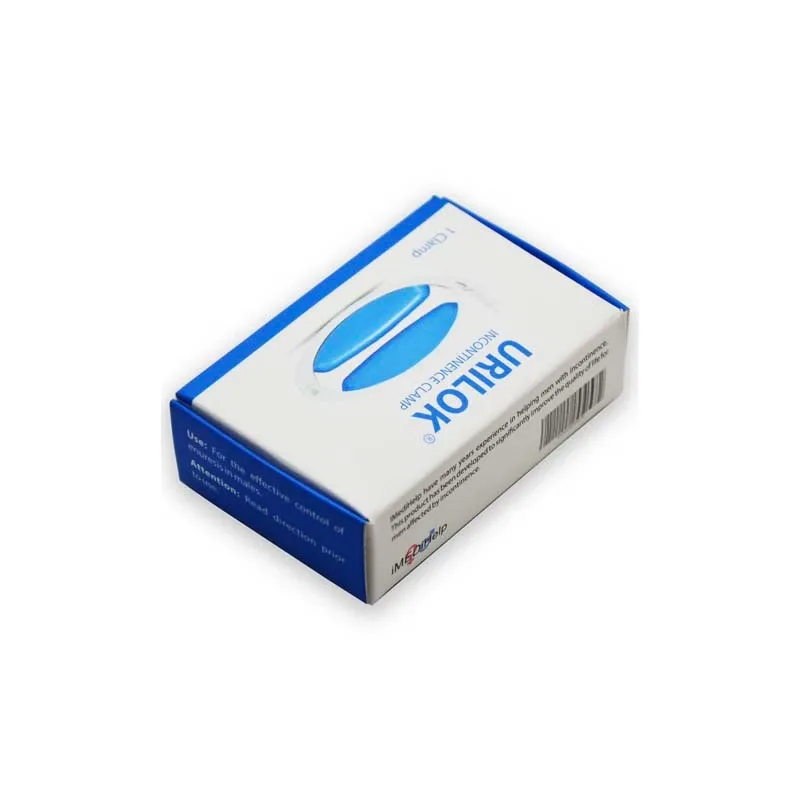 UriLok® penile clamp designed to help men manage urinary incontinence with adjustable compression and everyday comfort.