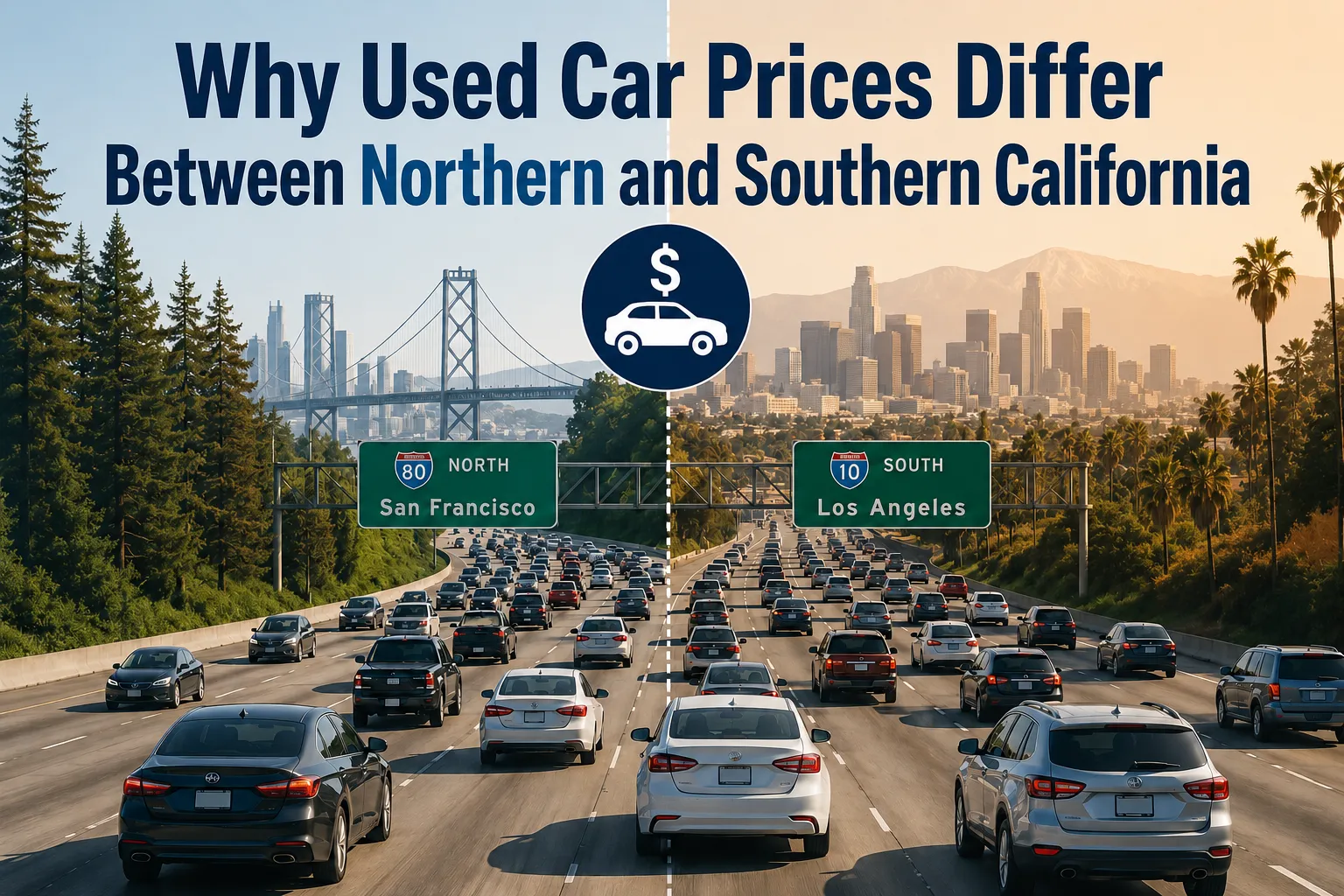 Why Used Car Prices Differ Between Northern and Southern California