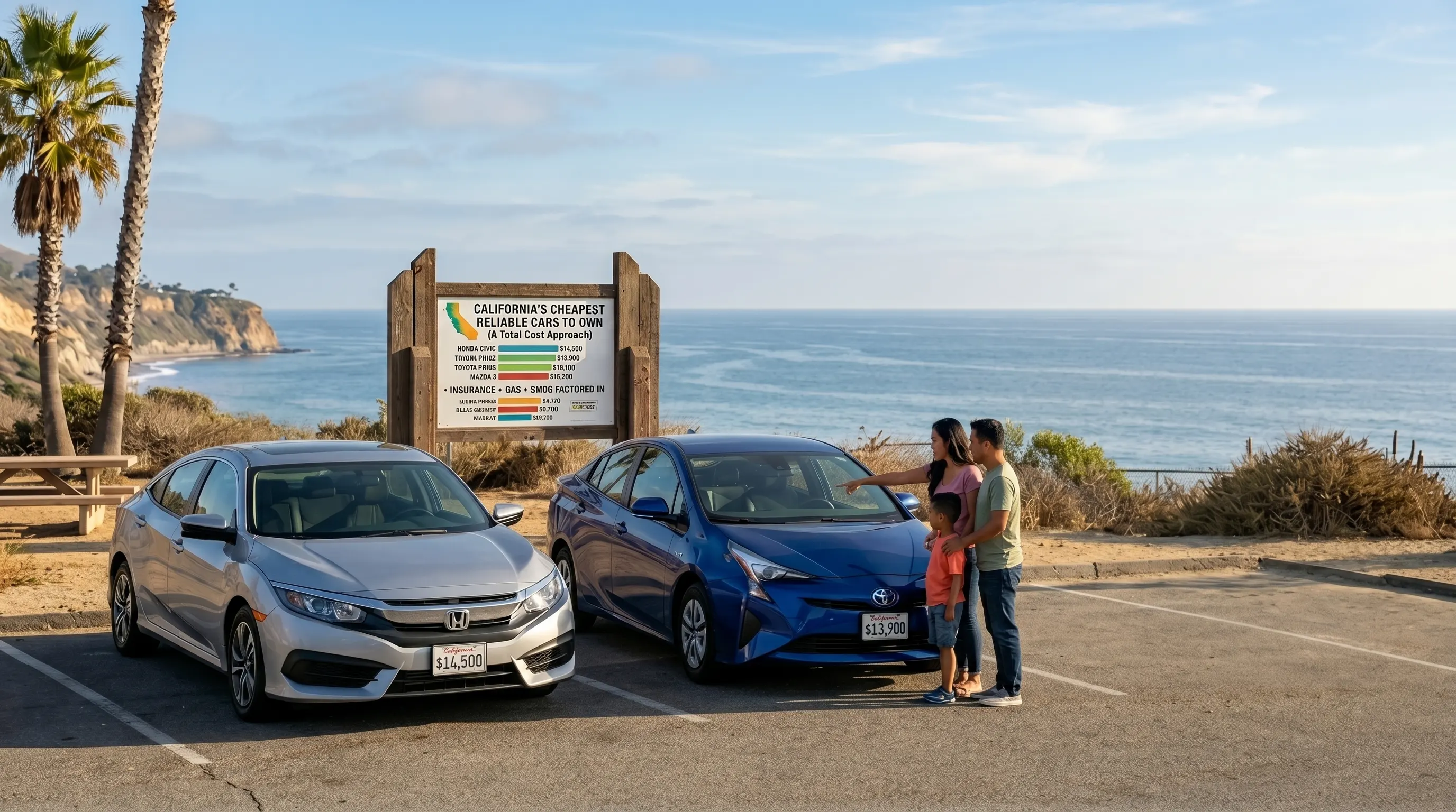 Cheapest Reliable Cars to Own in California (Insurance + Gas + Smog Factored In)