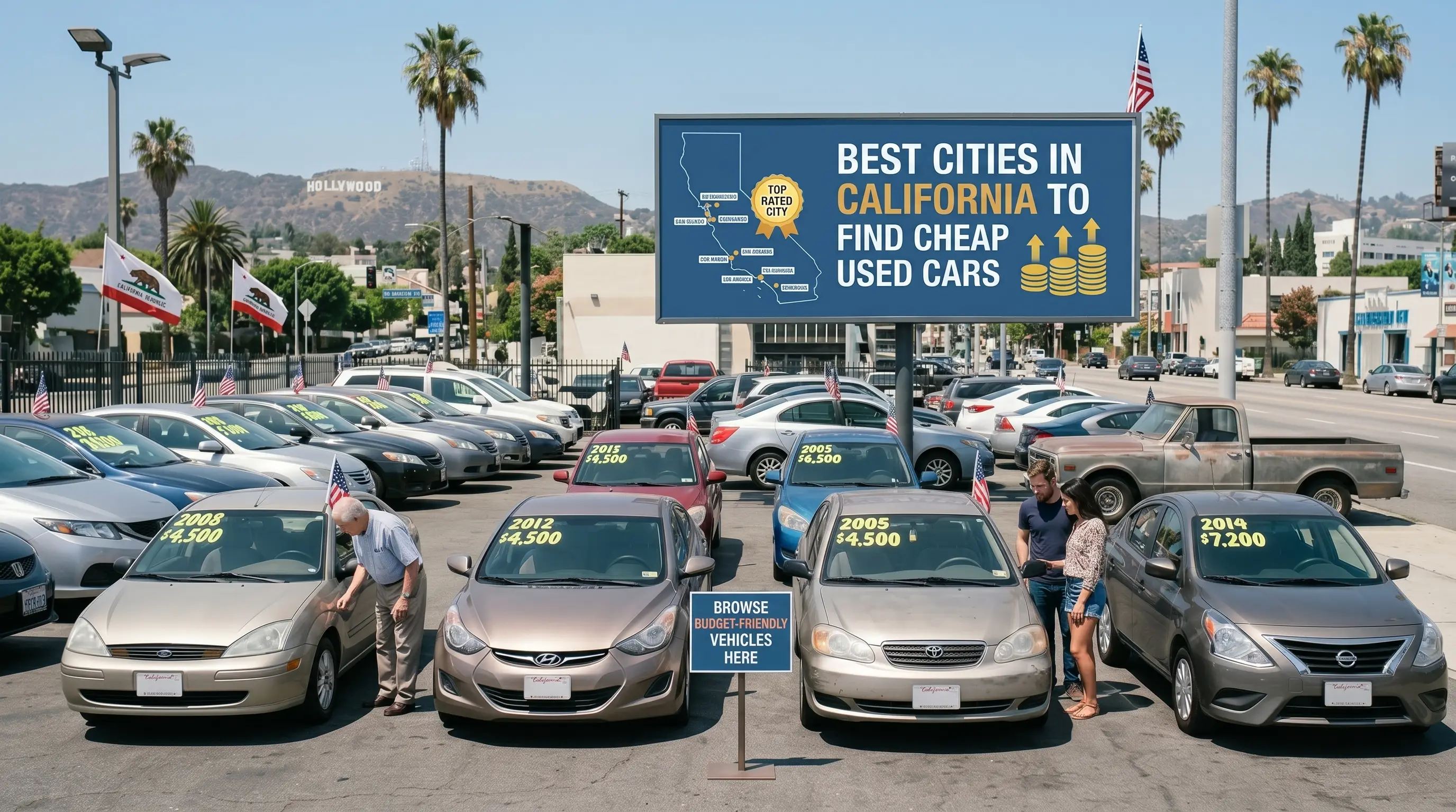 Best Cities in California to Find Cheap Used Cars