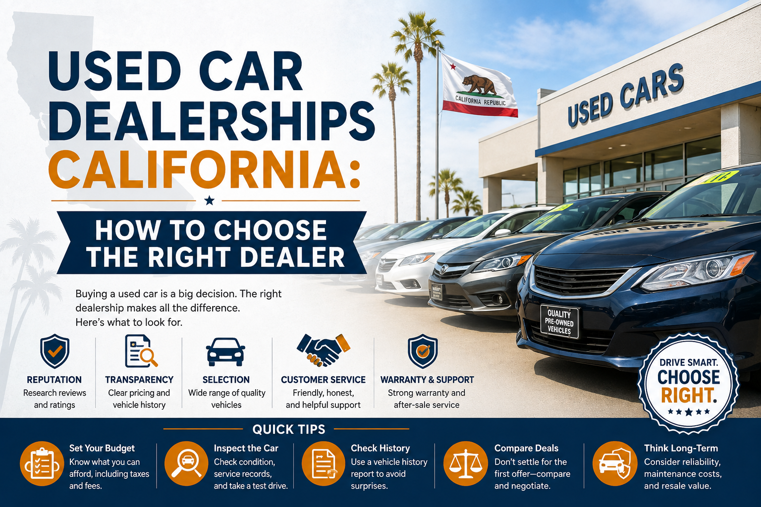 Used Car Dealerships California: How to Choose the Right Dealer