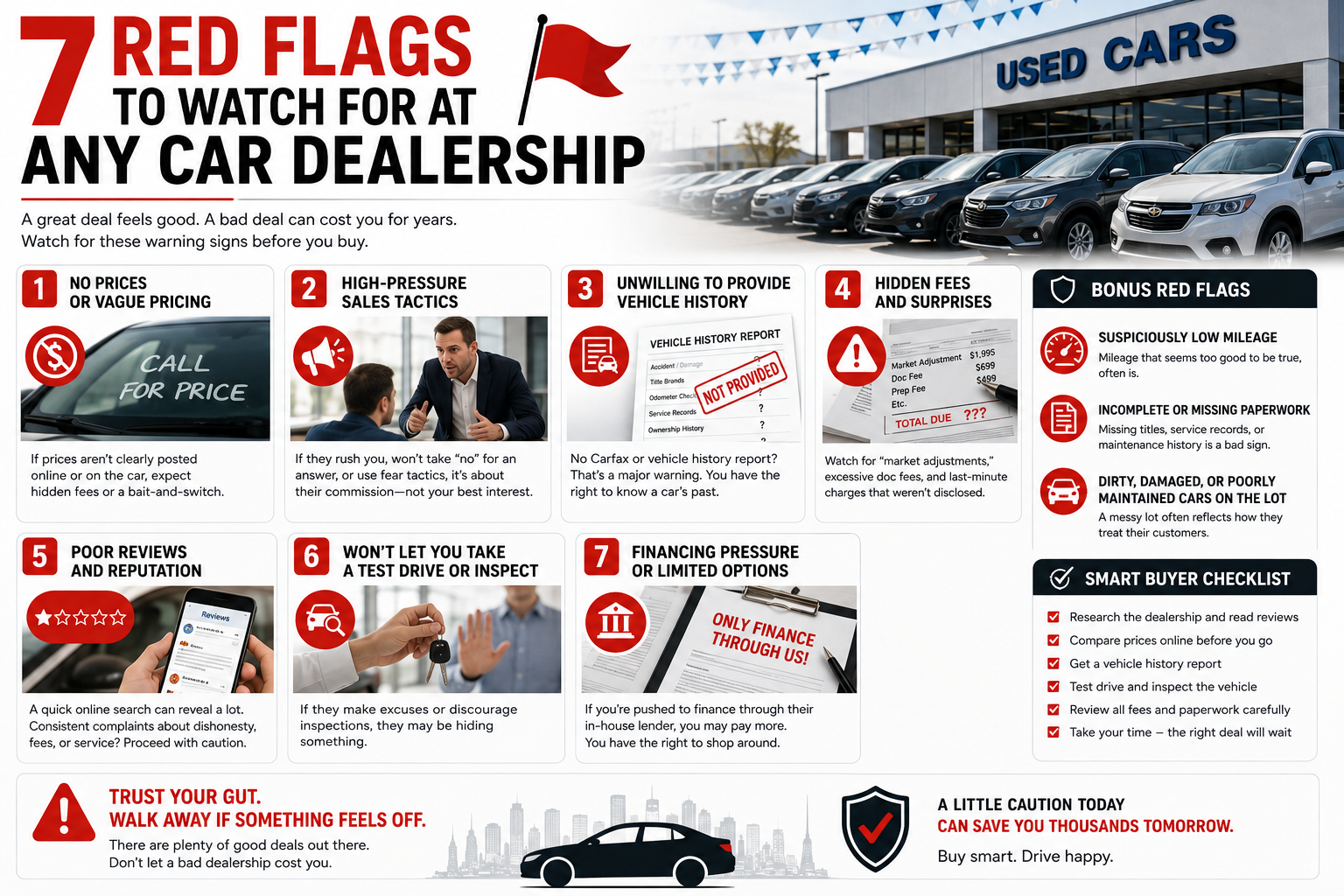 7 Red Flags to Watch for at Any Car Dealership