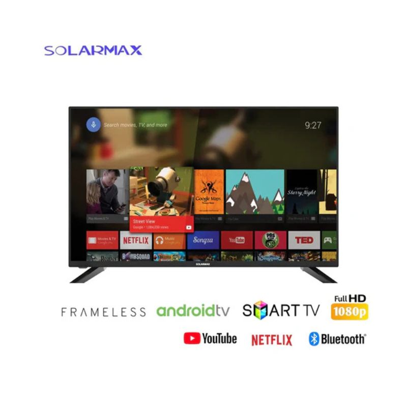 Solarmax 32” Smart Android Frameless LED TV
