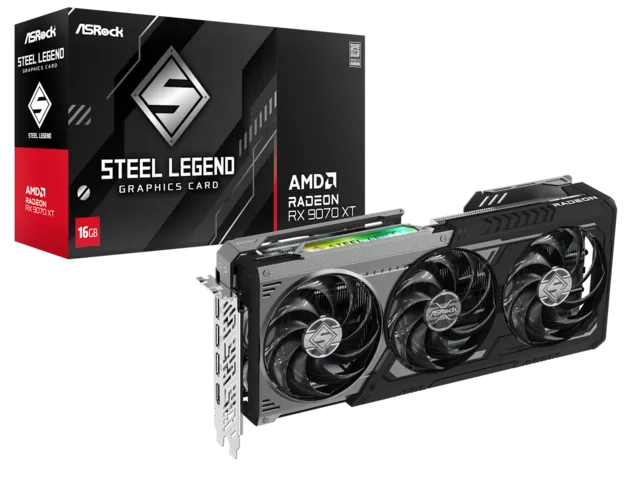 ASRock RX 9070 XT Steel Legend 16GB