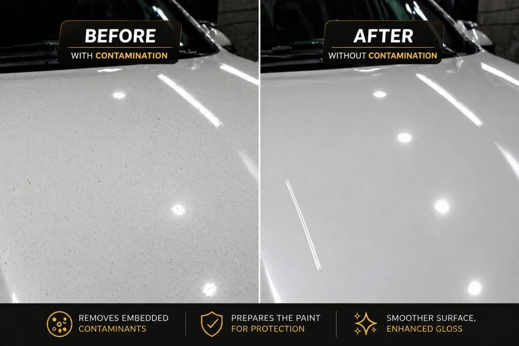 Clay Bar Decontamination — real result 3