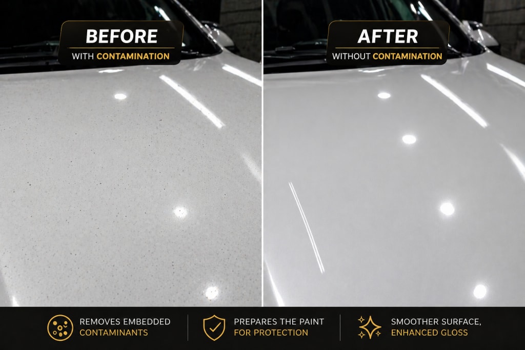 Clay Bar Decontamination — real result 3