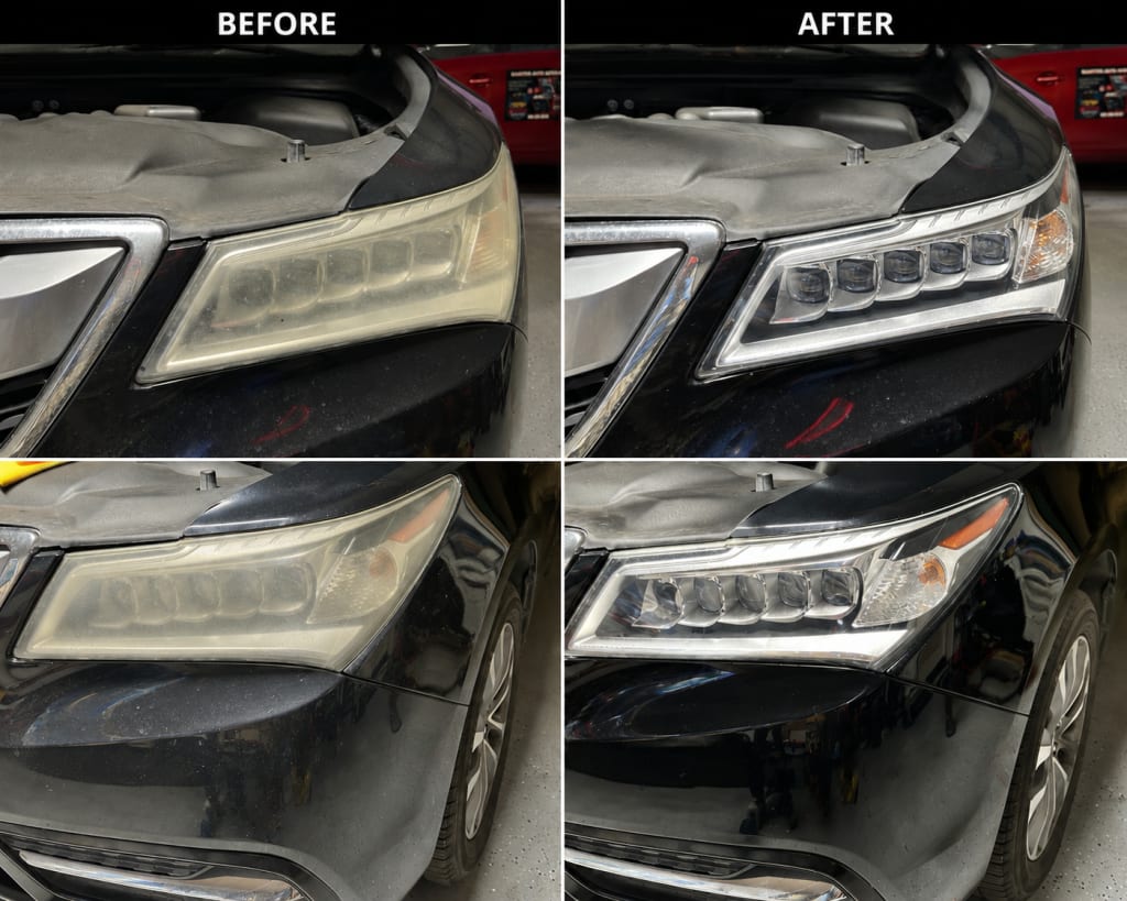 Headlight Restoration — real result 9