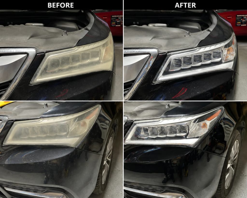 Headlight Restoration — real result 9