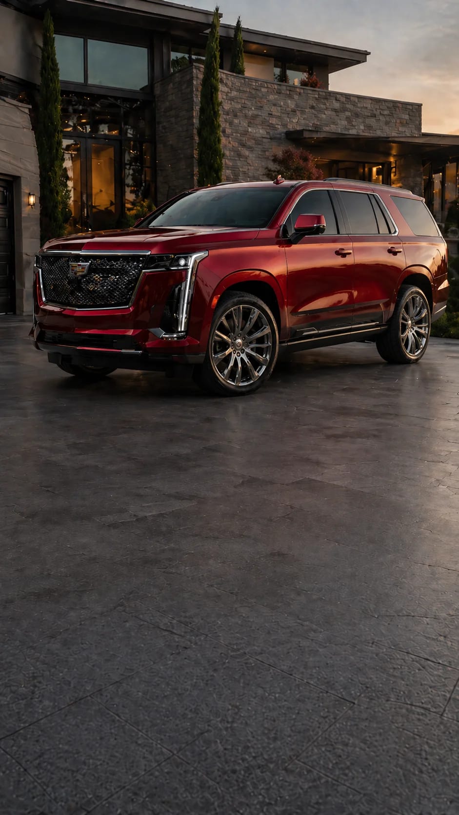 Detailed vehicle exterior with deep gloss and reflection