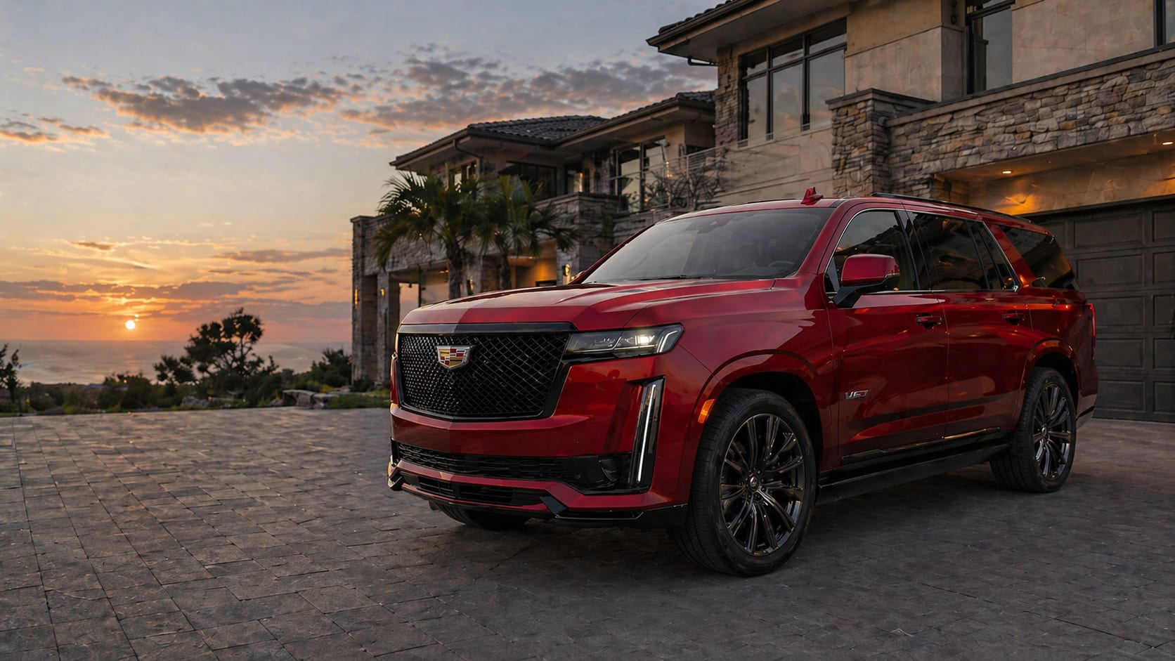 Detailed vehicle exterior with deep gloss and reflection