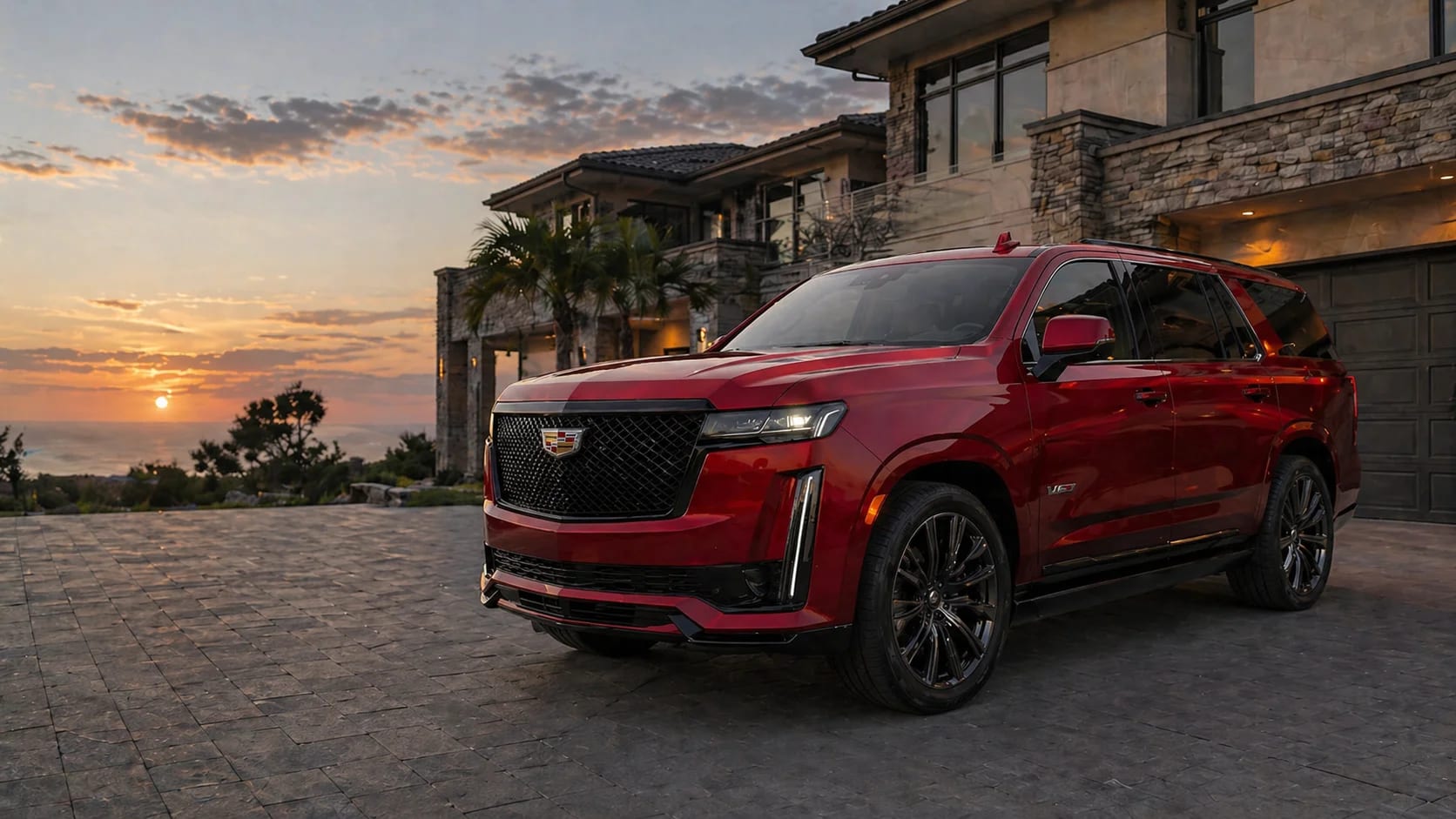 Detailed vehicle exterior with deep gloss and reflection