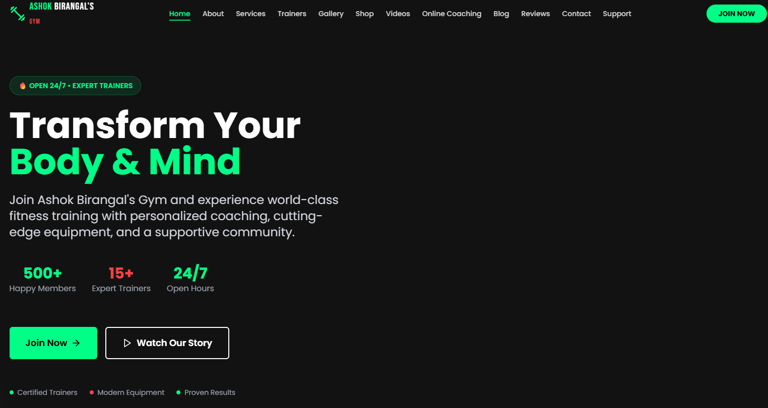 GS Landing Page