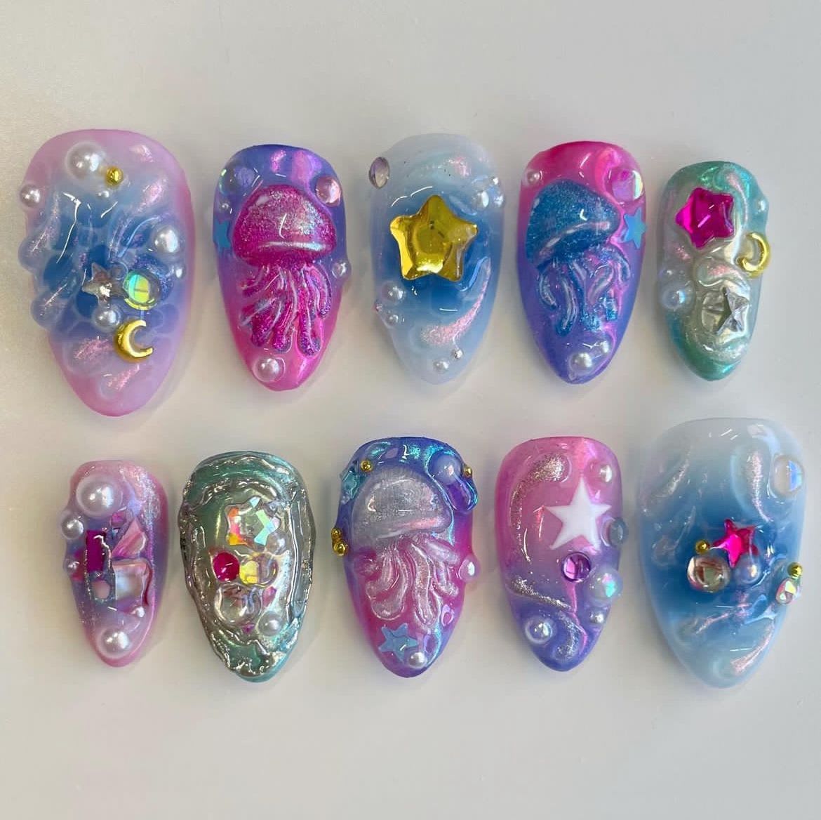 Aurora Jelly Nails