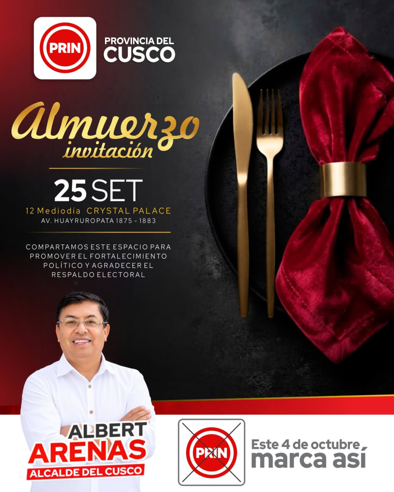 Invitación — Almuerzo de Gala con Albert Arenas