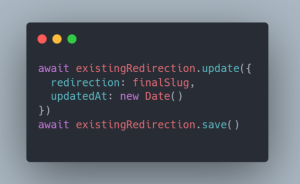 Redirections CMS Headless Modification d’une règle de redirection existante en BDD