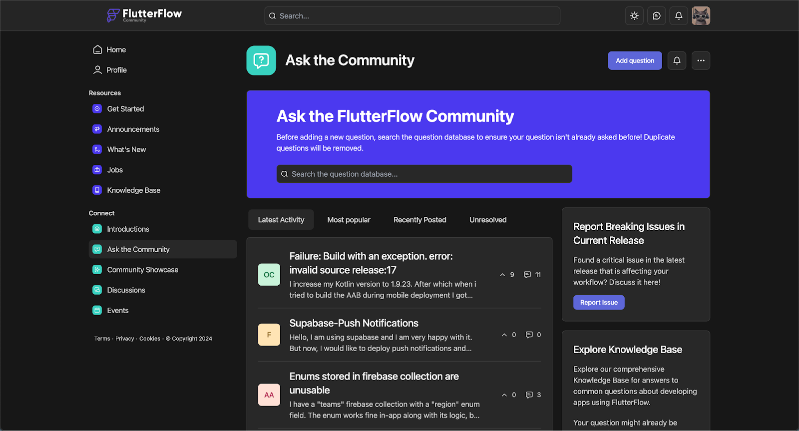 ask flutterflow