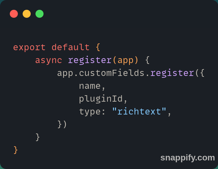 code strapi