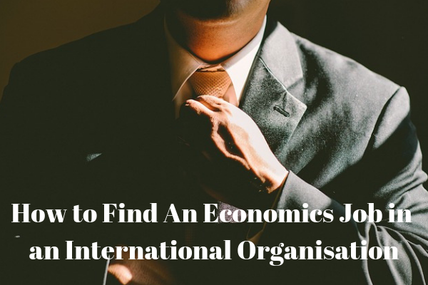 How to Find An Economics Job in an International Organisation