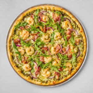 Portofino pizza — illustration