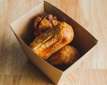 Fried dim sims — savoury Chinese-inspired dumplings.