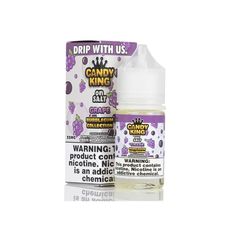 Candy King on Salt Grape Bubblegum Nicotine Salts Vaporbeast