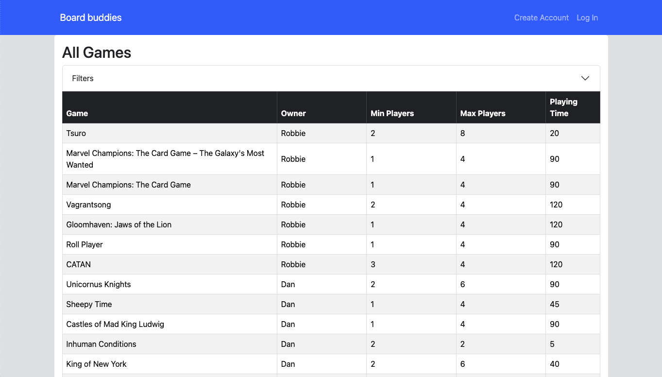 Screenshot of Project