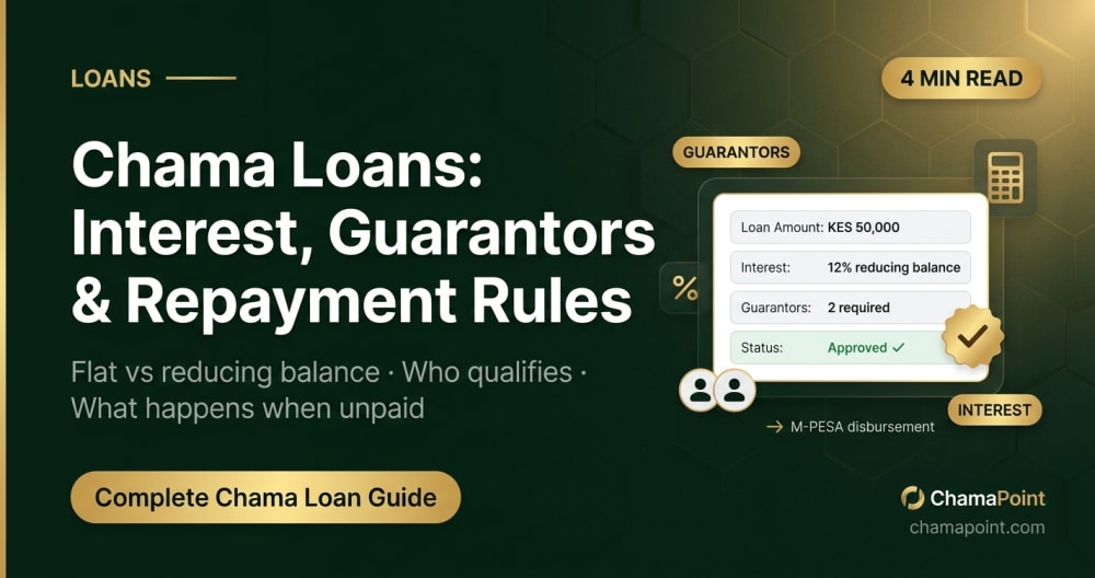 Chama Loans: How to Set Interest, Guarantors and Repayment Rules