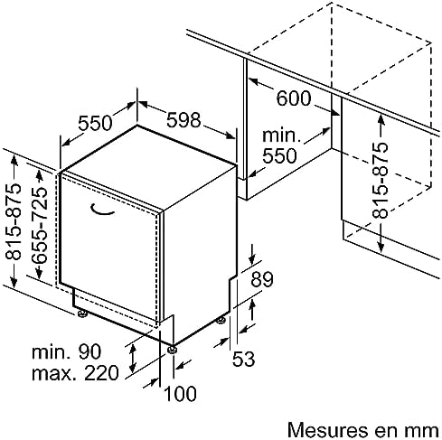 Vue 6 de Bosch Smvevxf Serie Lavevaisselle