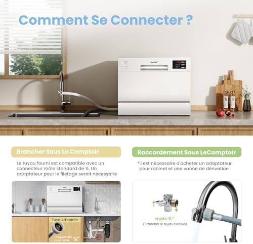 Vue 7 de Comfee Tdew Lavevaisselle Compact