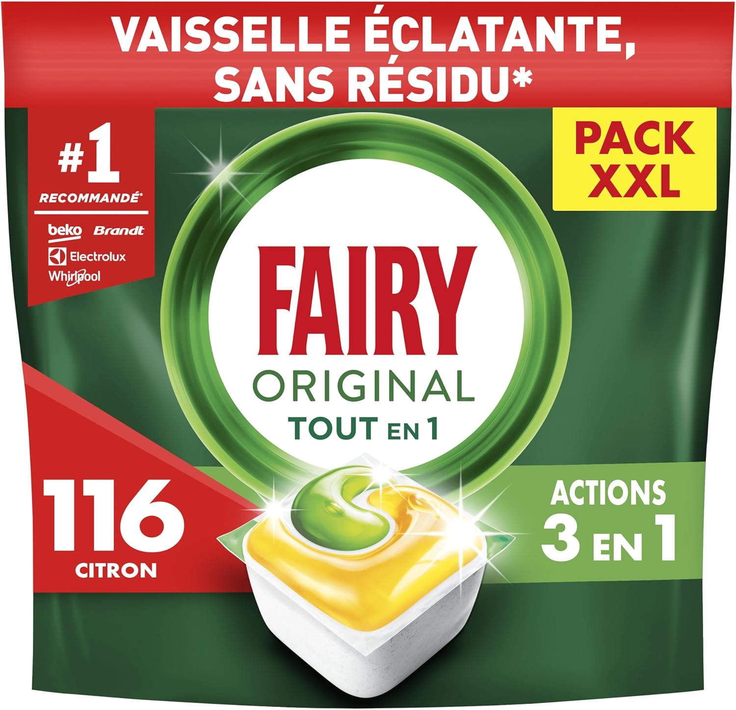 Fairy Original Tablettes Lavevaisselle