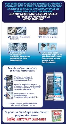 Vue 3 de Destop Nettoyant Lave Vaisselle