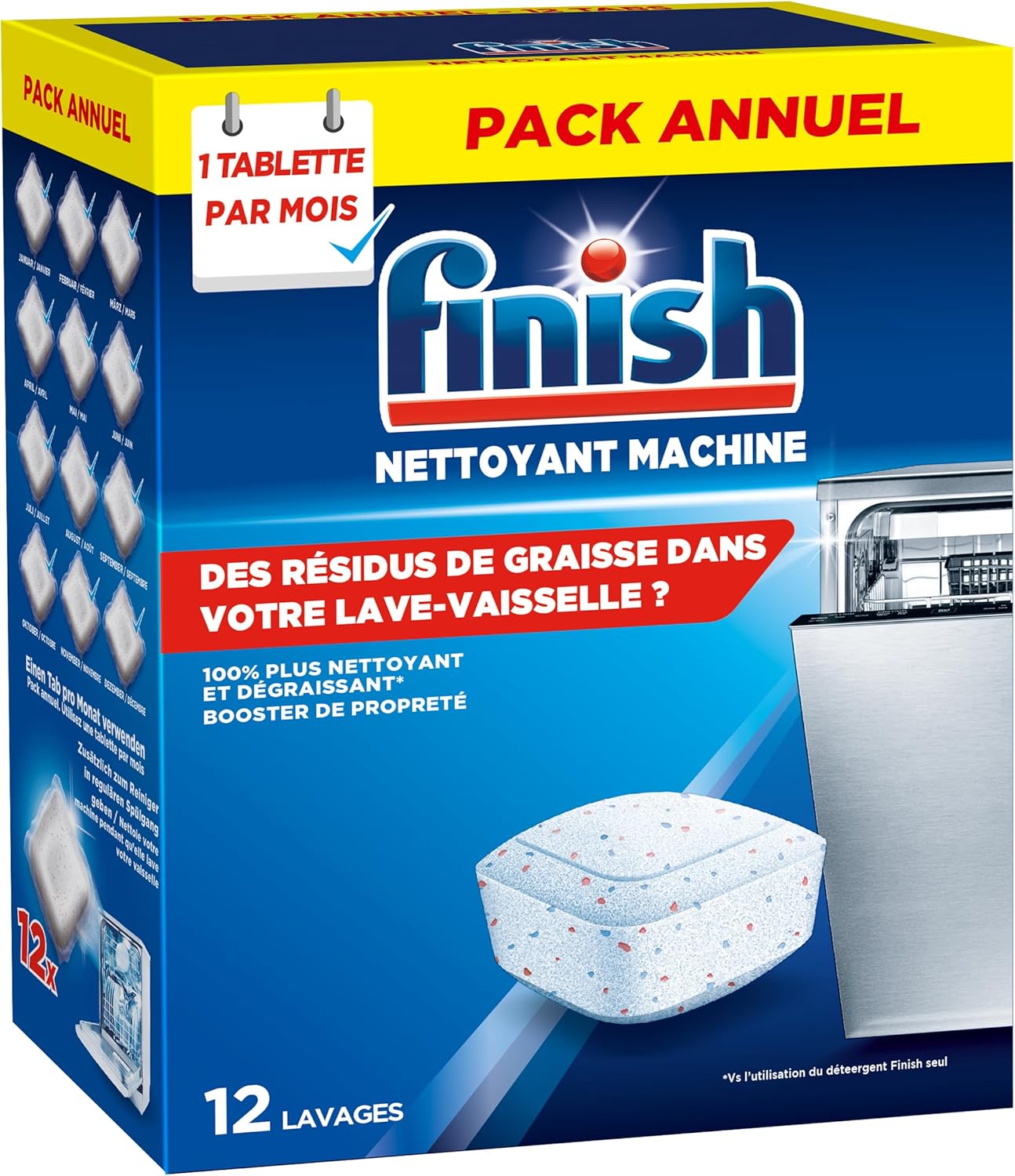 Finish Nettoyant Machine Lavevaisselle
