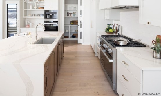 Care & Maintenance Cambria-Brittanicca-warm-Quartz-Countertop-Kitchen