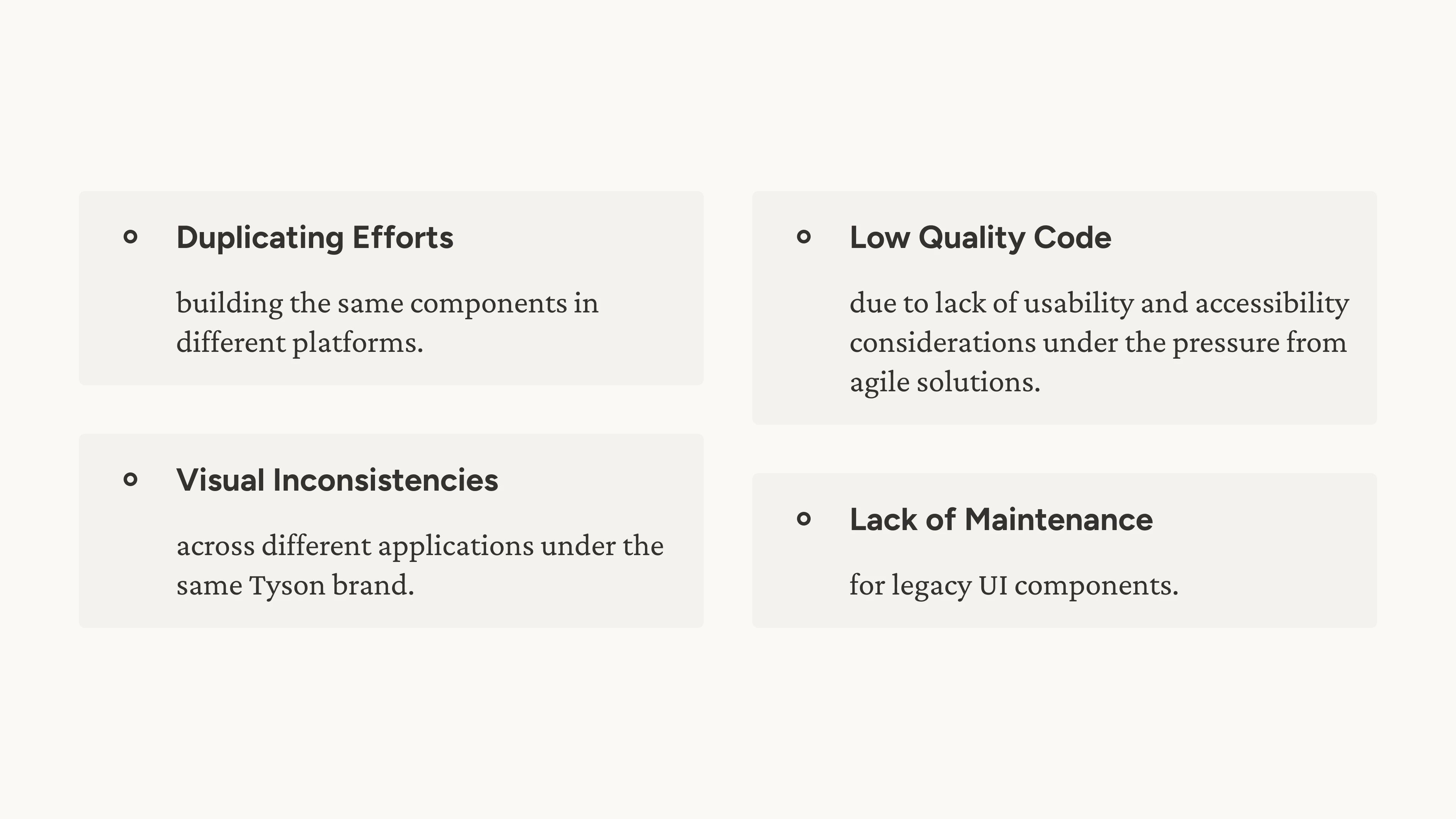 Overview of the problem.