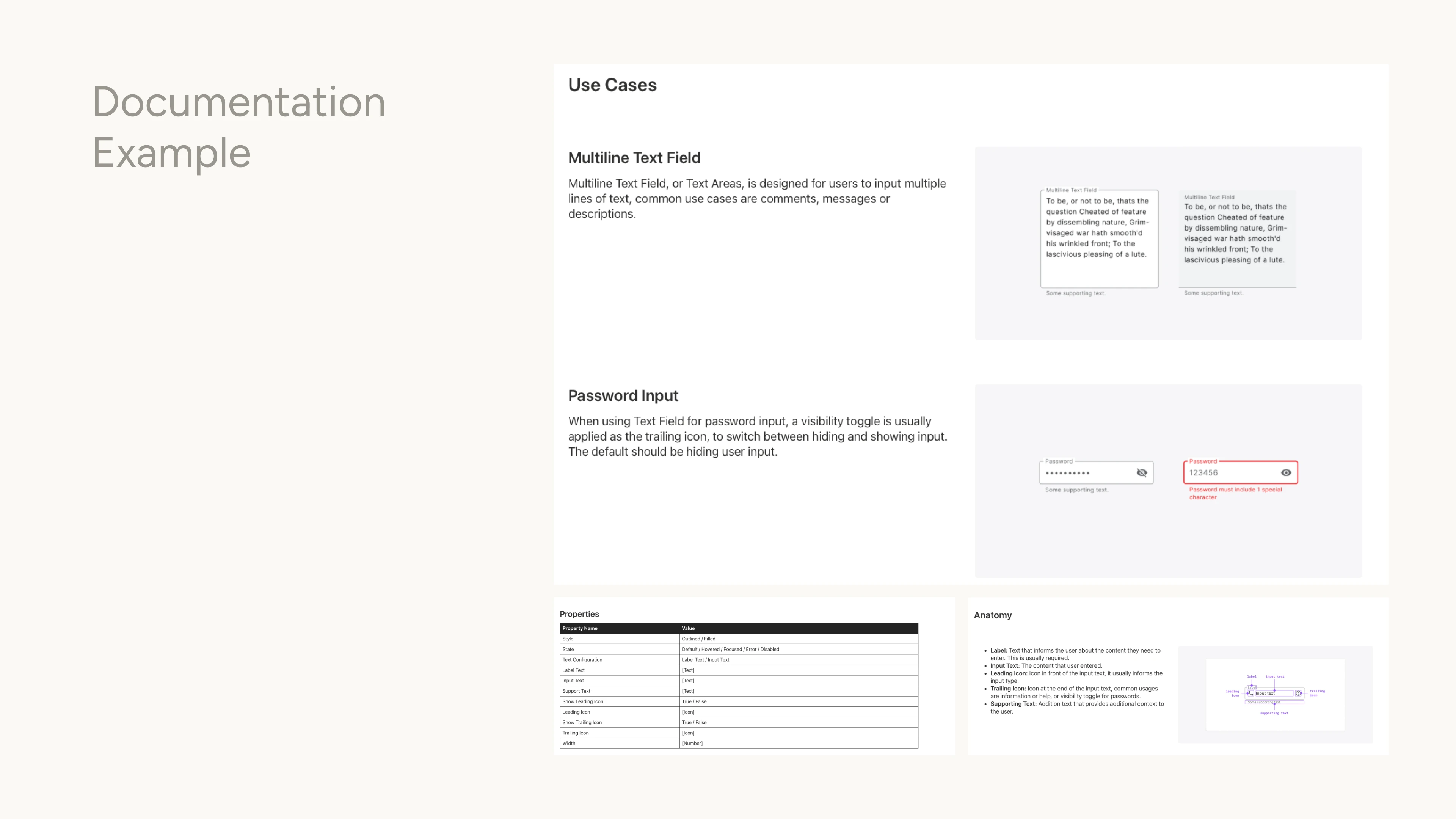 examples of design documentation.