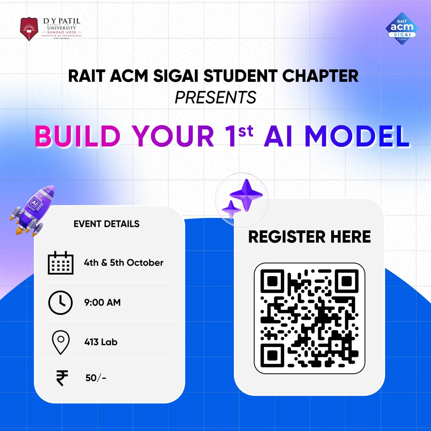 Build Your 1st AI MODEL poster