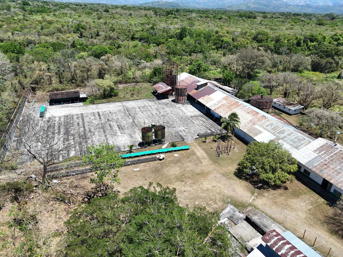 Vista aérea del complejo