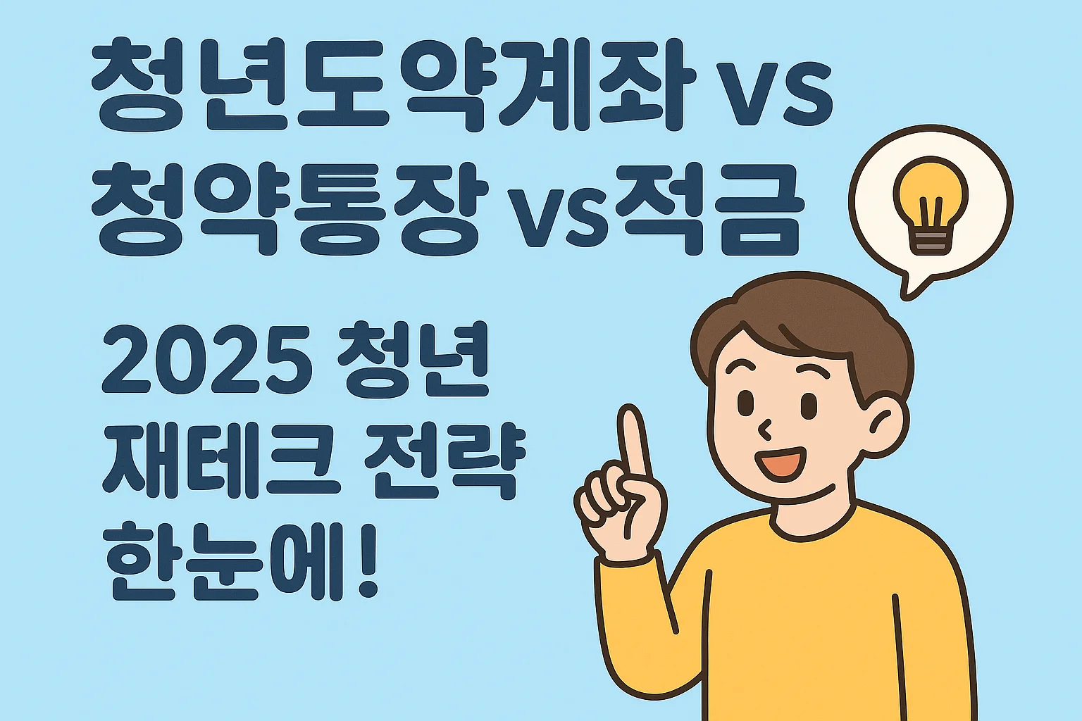 청년도약계좌 vs 청약통장 vs 적금, 2025 청년 재테크 전략 썸네일