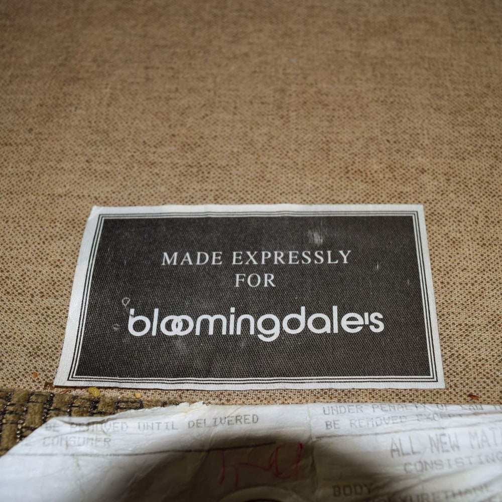 Bloomingdales Bloomingdales Beige Tweed Fabric Sofa nj