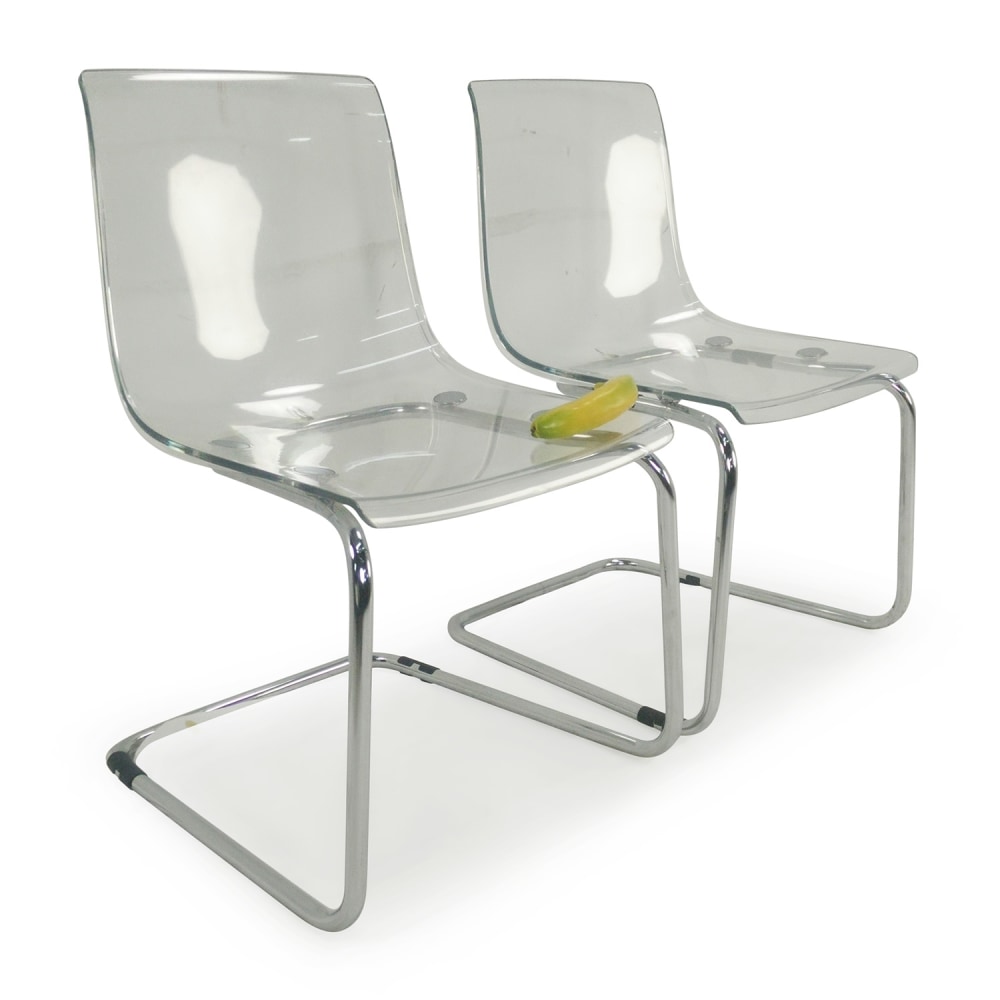 Consulaat verraad Implementeren 72% OFF - IKEA Tobias Transparent Chairs / Chairs