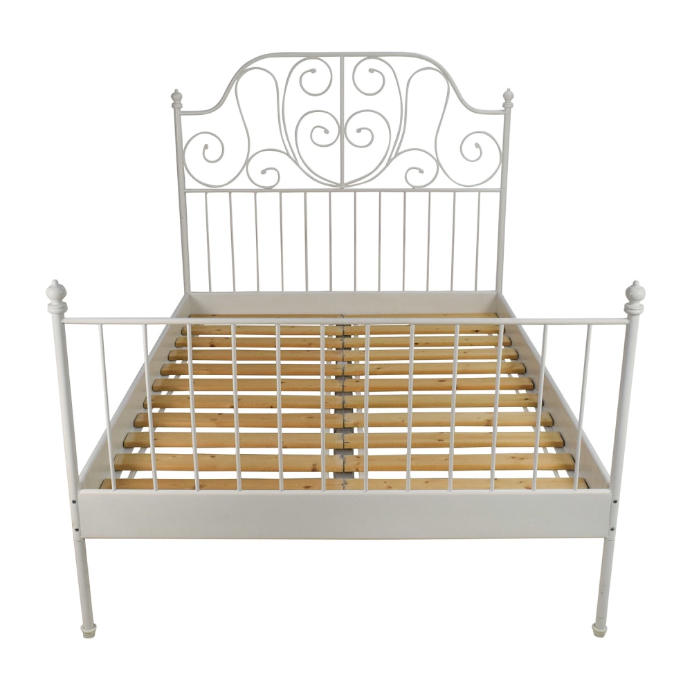 detectie leerboek Weggegooid 74% OFF - IKEA Ikea Leirvik Full Size Bed Frame / Beds