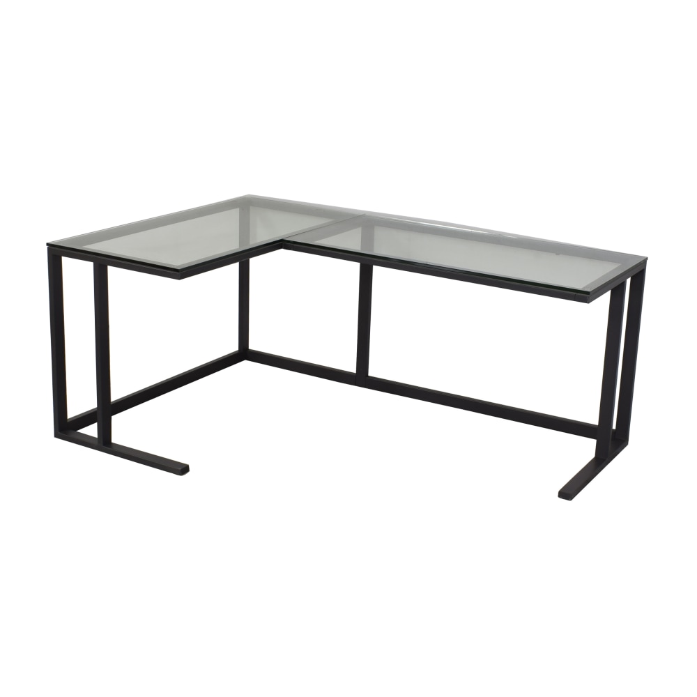 Crate & Barrel Crate & Barrel Pilsen Graphite Corner Desk on sale