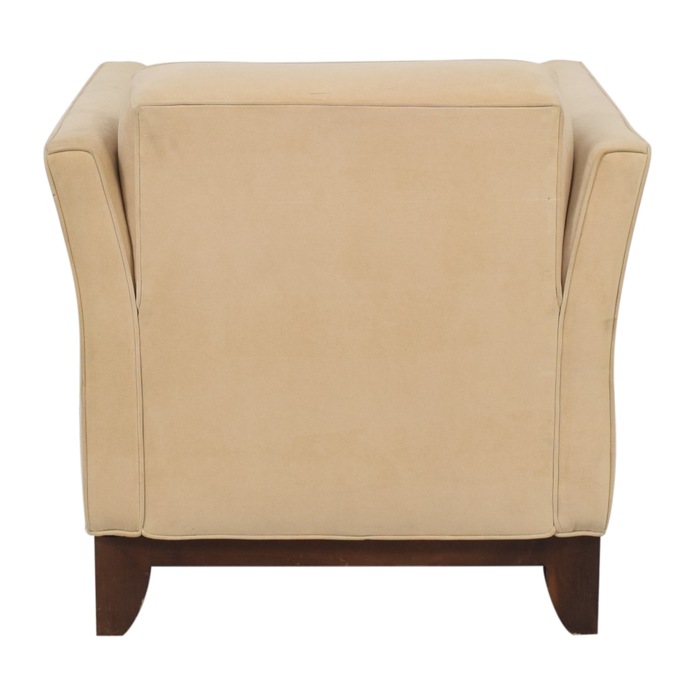 Empierre Beige Fabric Club Chair and Ottoman