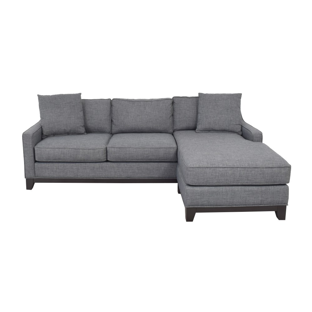 Fabric Reversible Chaise Sectional Sofa