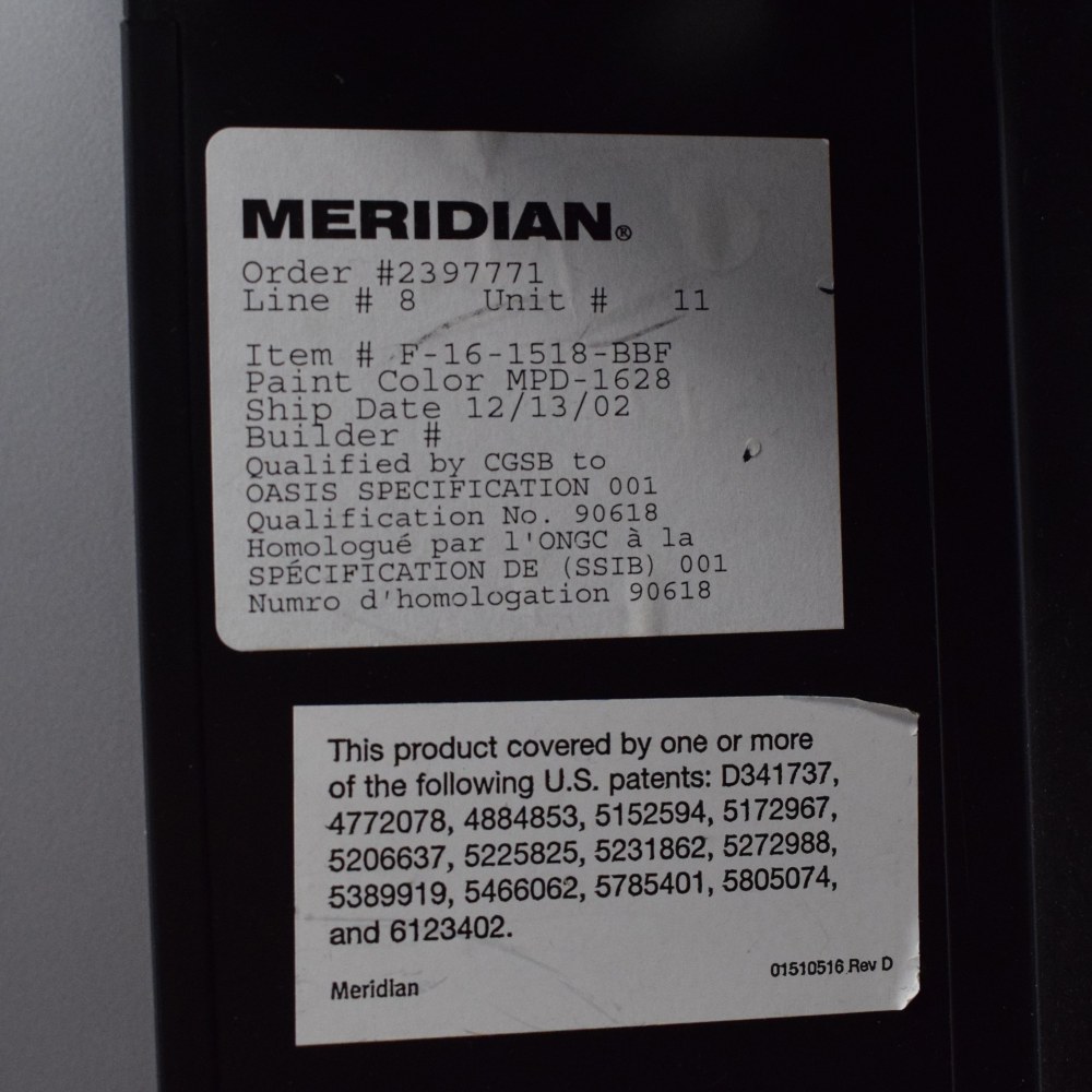 Herman Miller Herman Miller Meridian Filing Cabinet dimensions