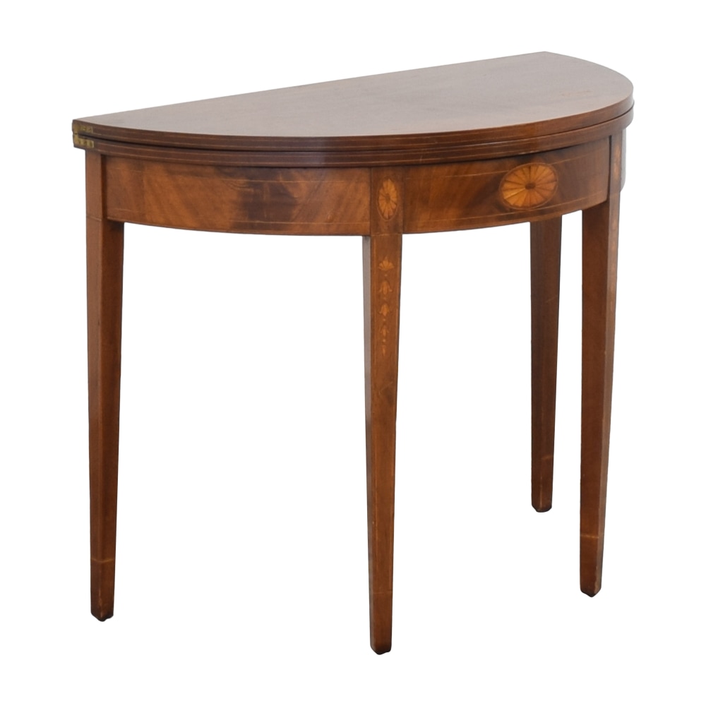 Vintage Half Moon Centennial Table | 90% Off | Kaiyo