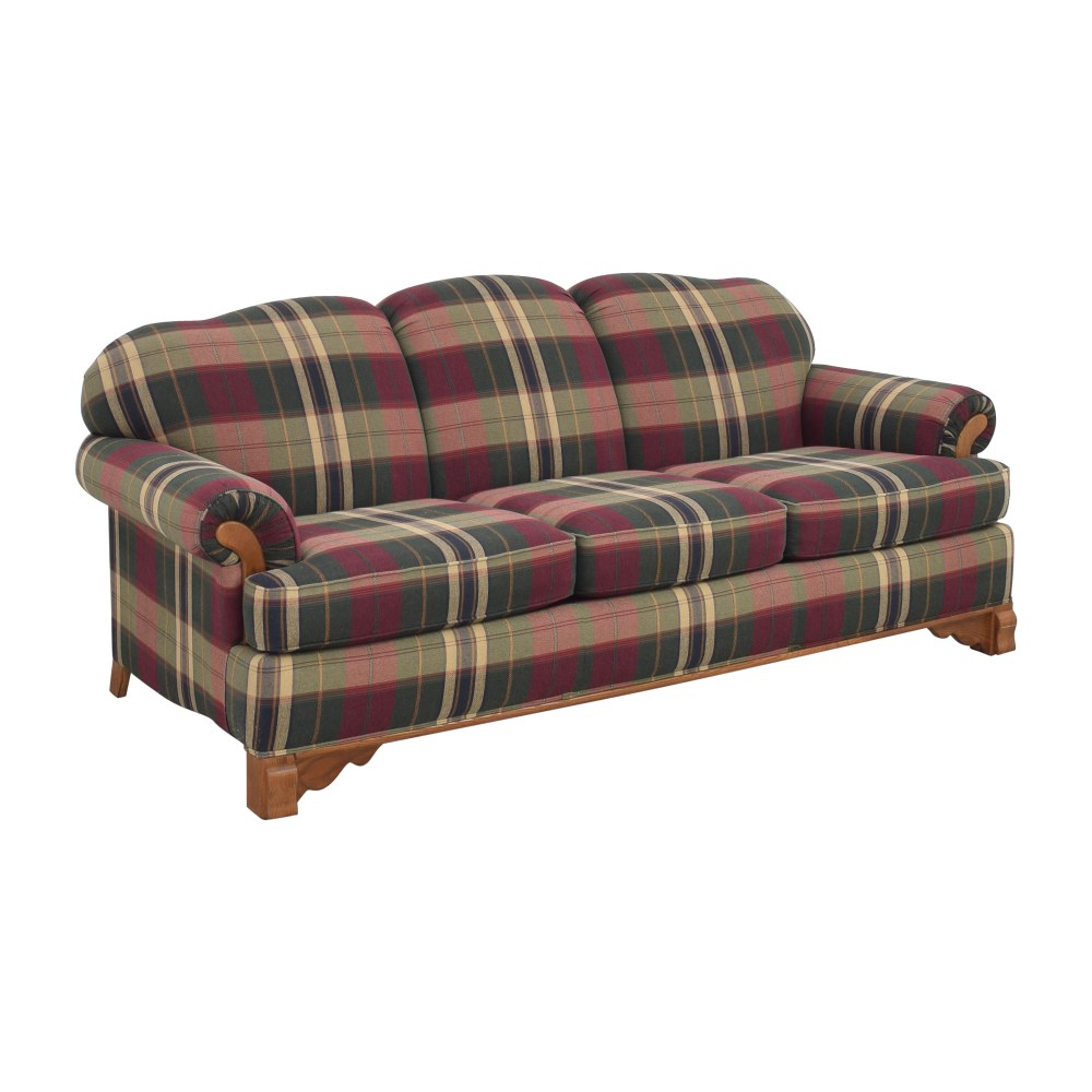 Sofa: Green, Brown, Burgandy-Plaid-Trhee  • Psw